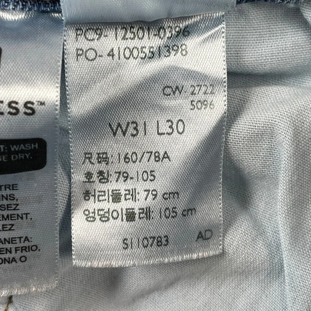 Levi's 501 Jeans Mens W31 L30 Blue Original Fit Straight Leg Button Fly Denim